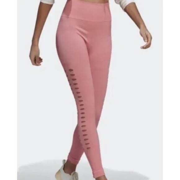 ADIDAS Women's Stella McCartney True Purpose Training Tights Easy Pink size S - Picture 1 of 15